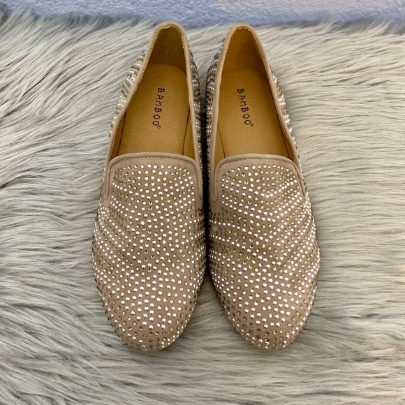 BAMBOO Shoes - Bamboo Beige Flats Loafers